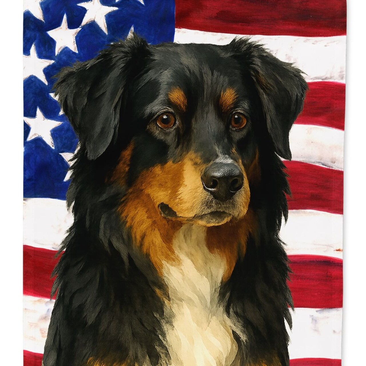 Edge Collections - 11.25" X 15.50" - Multicolor - Australian Shepherd Garden Flag - 1 Piece